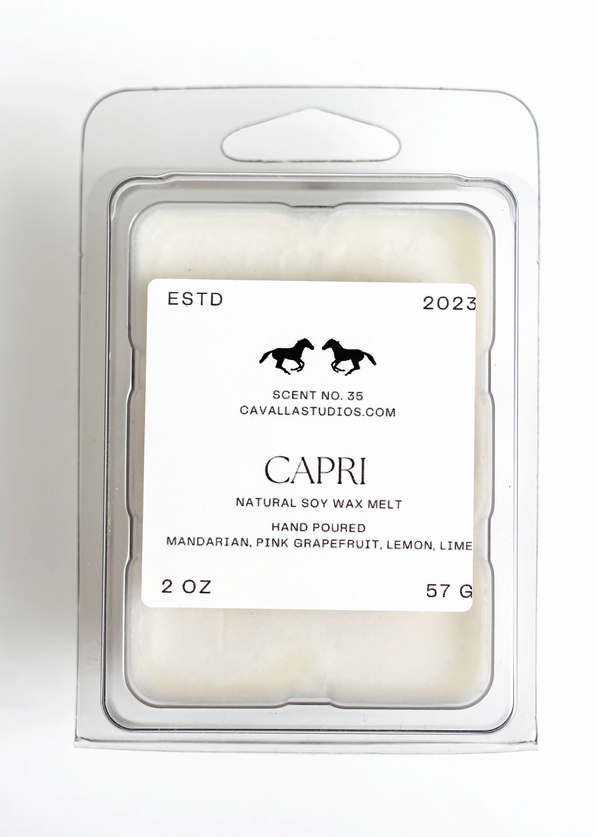 Capri Soy Wax Melts | Handcrafted Candle Collection by Cavalla Studios in Andover, MA