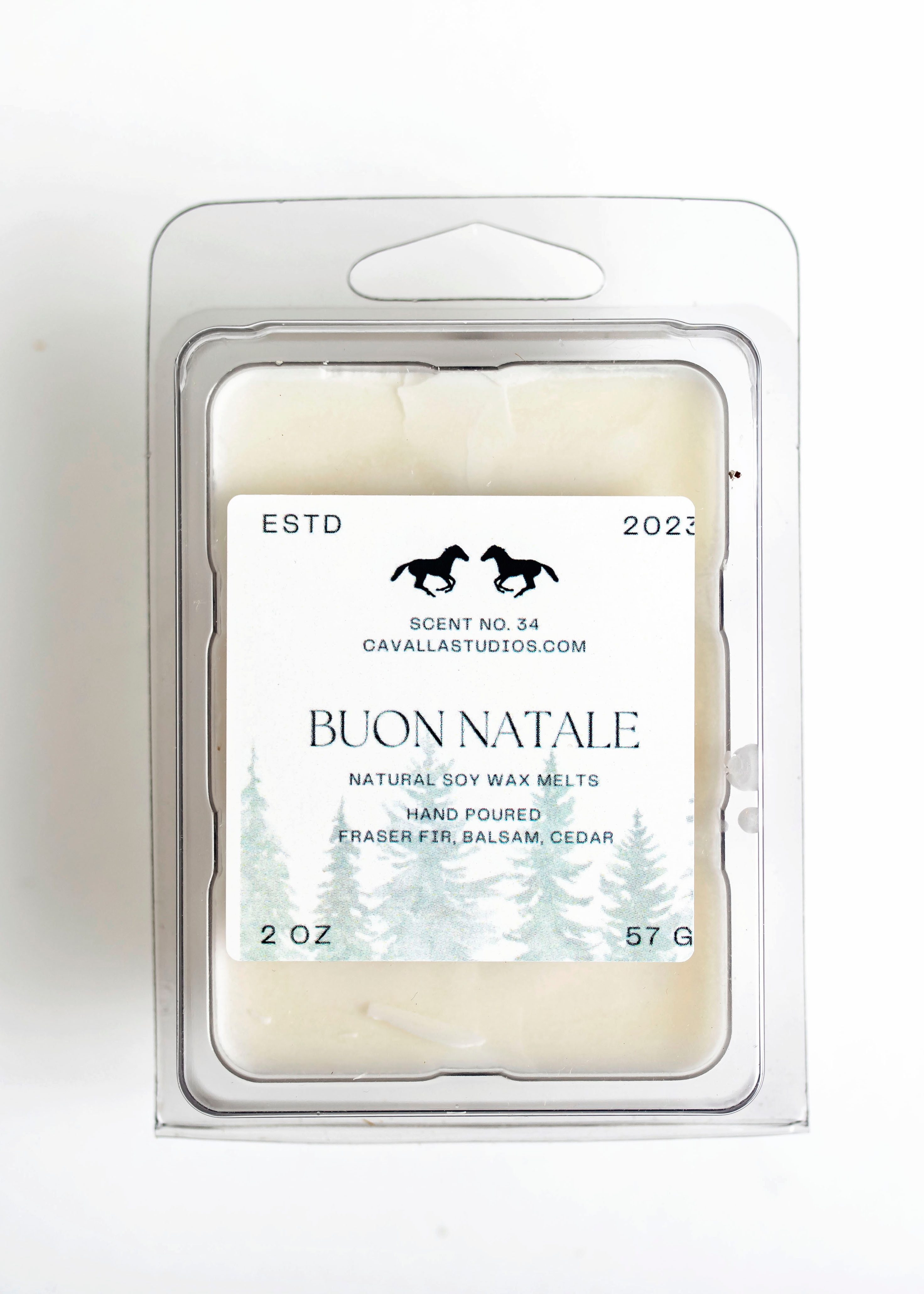 Buon Natale Soy Wax Melts | Handcrafted Candle Collection by Cavalla Studios in Andover, MA