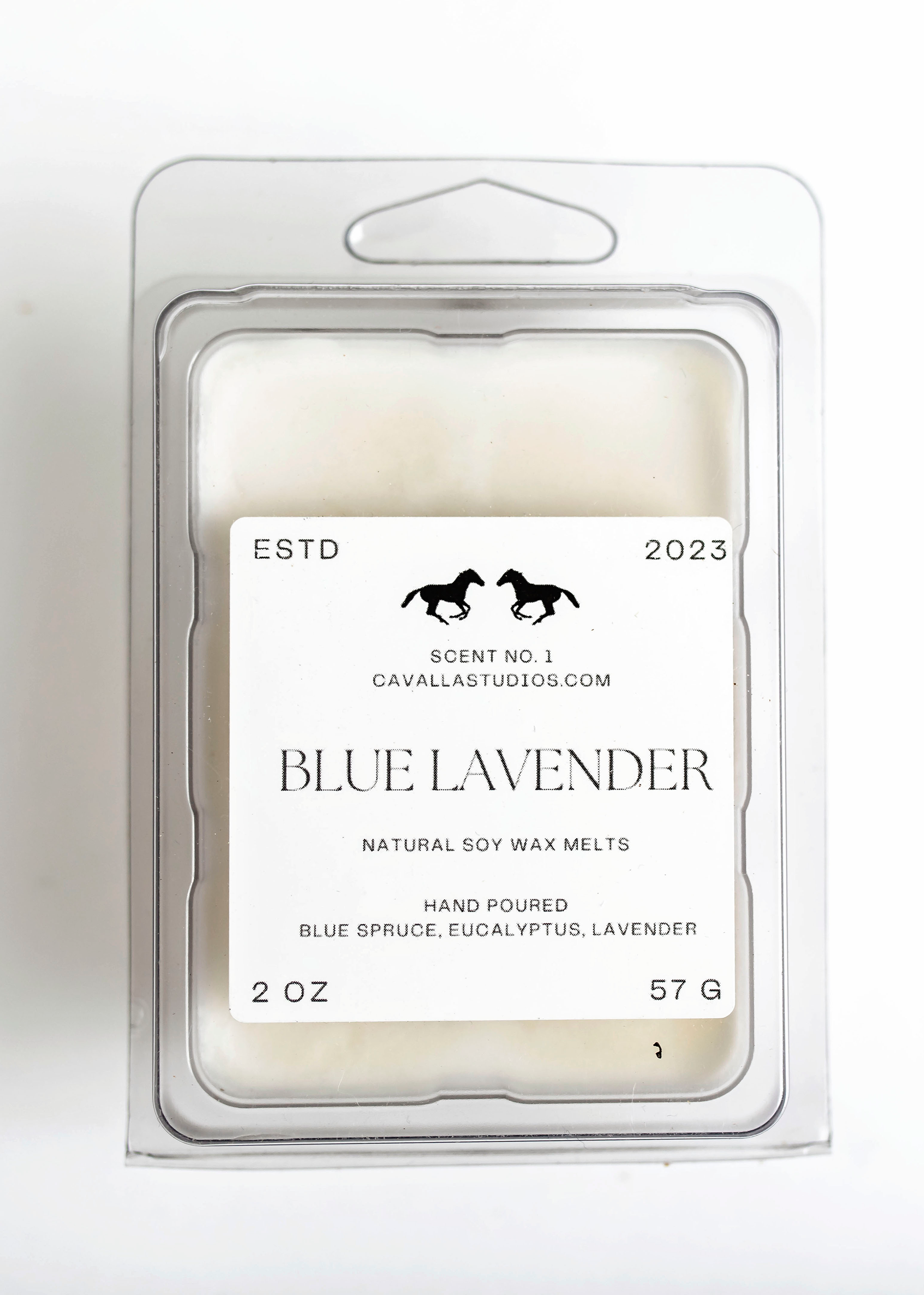 Blue Lavender Soy Wax Melts | Handcrafted Candle Collection by Cavalla Studios in Andover, MA