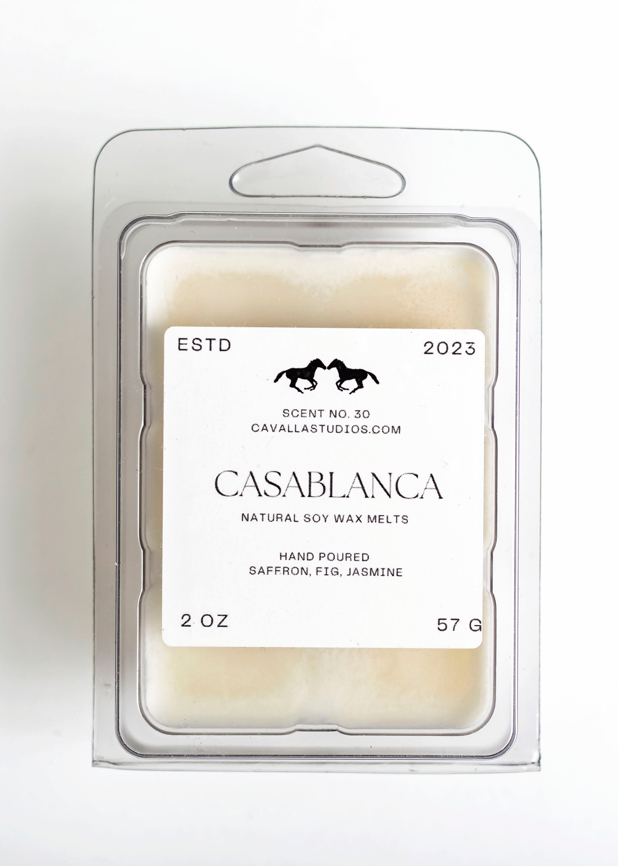 Casablanca Soy Wax Melts | Handcrafted Candle Collection by Cavalla Studios in Andover, MA