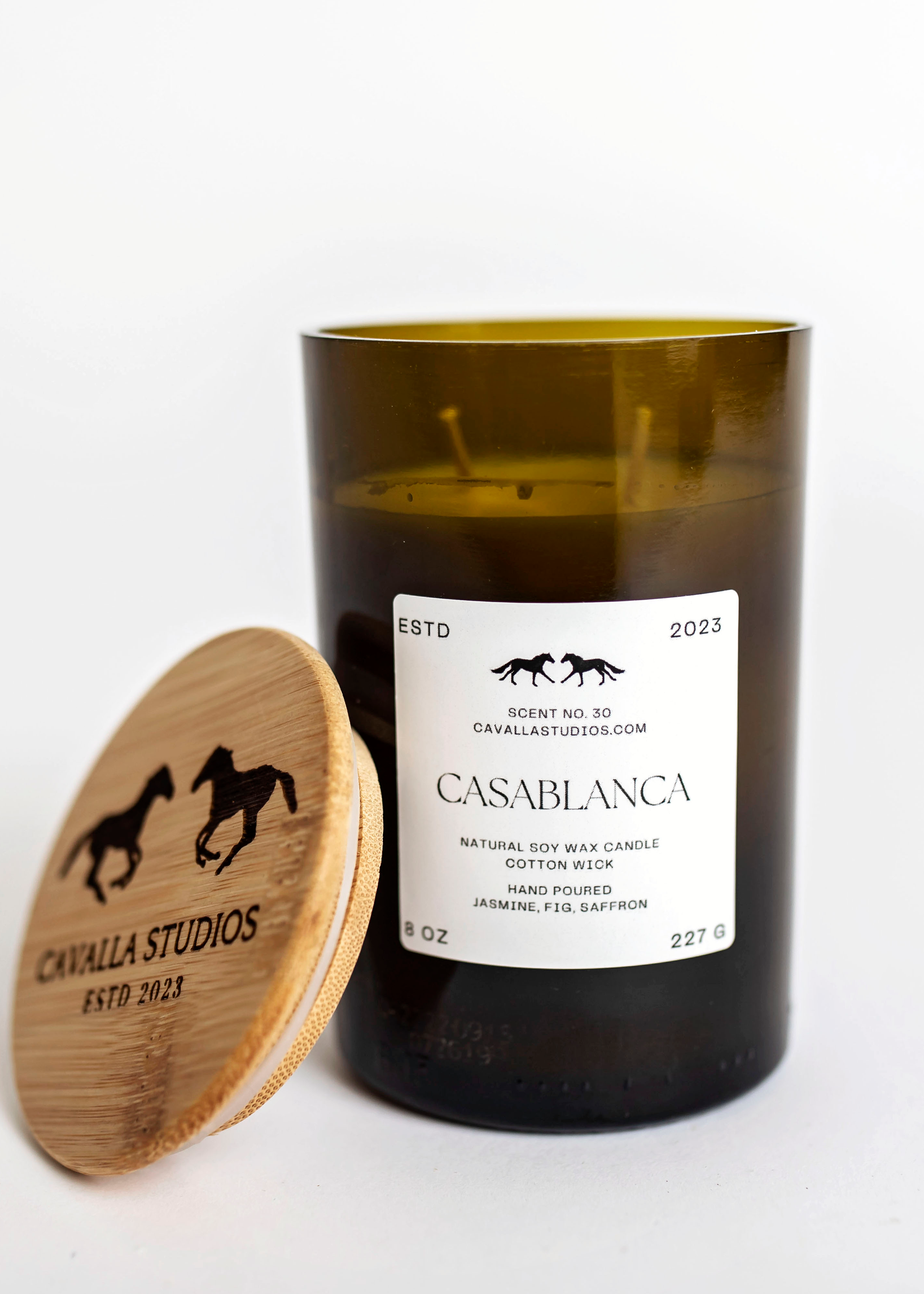 Casablanca REWINED Classic Candles by Cavalla Studios in Andover, MA