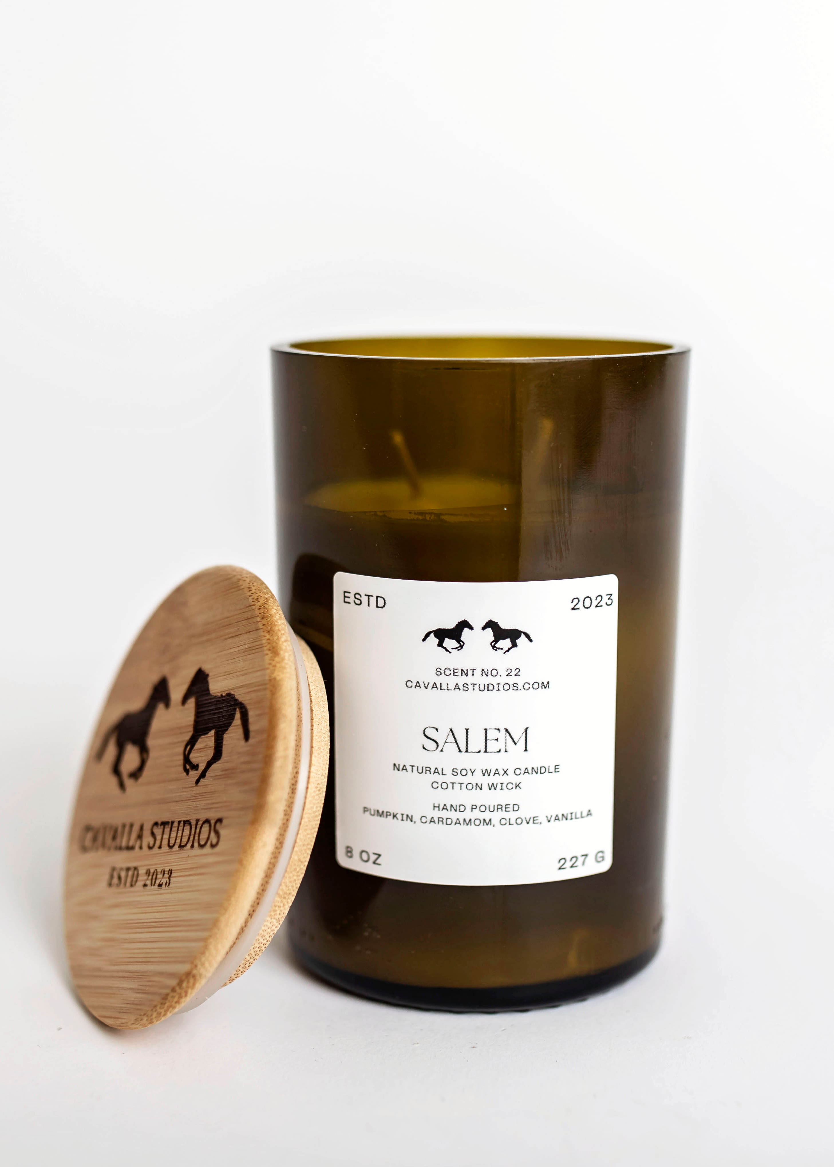 Salem REWINED Classic Candles by Cavalla Studios in Andover, MA