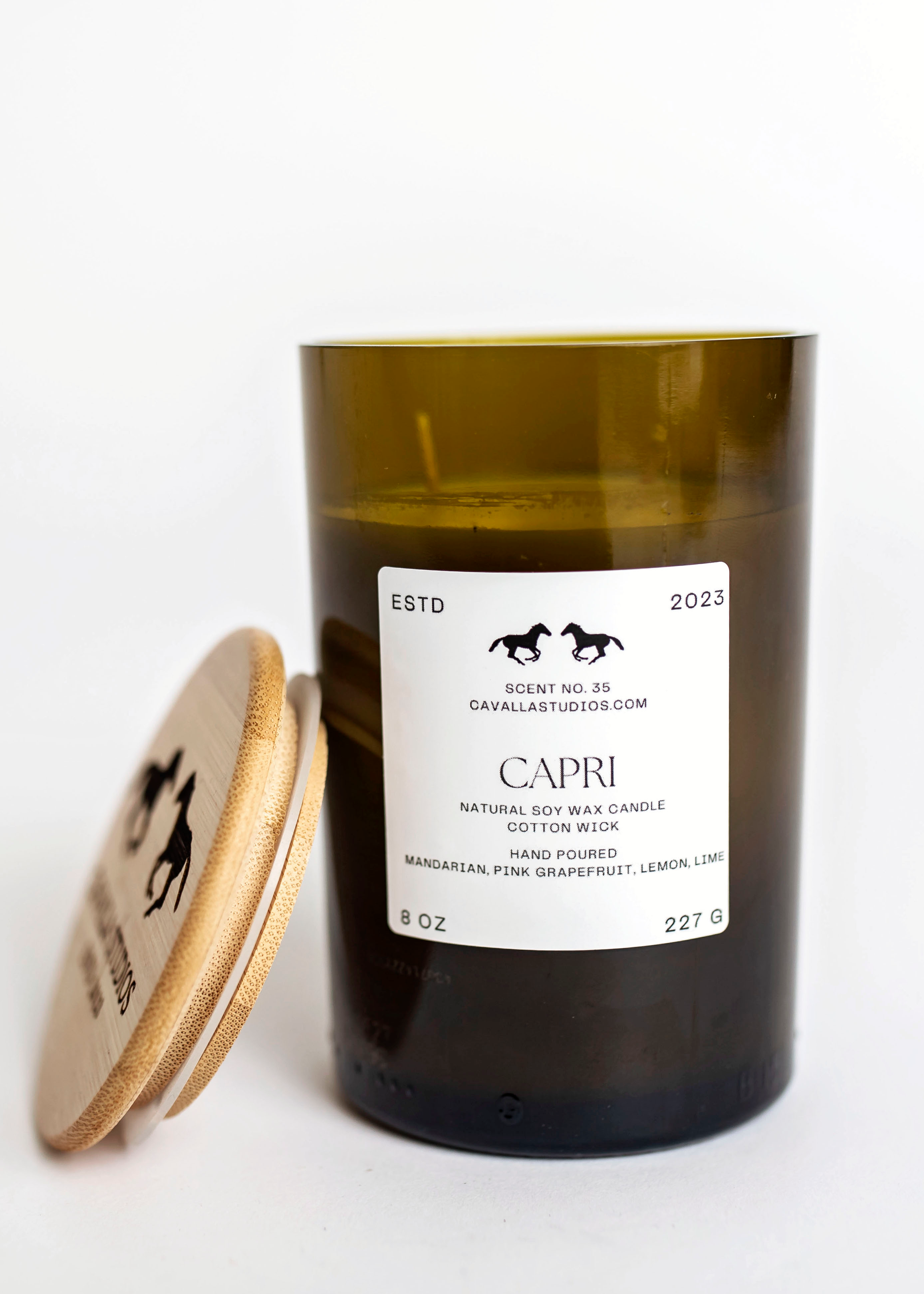 Capri REWINED Classic Candles by Cavalla Studios in Andover, MA