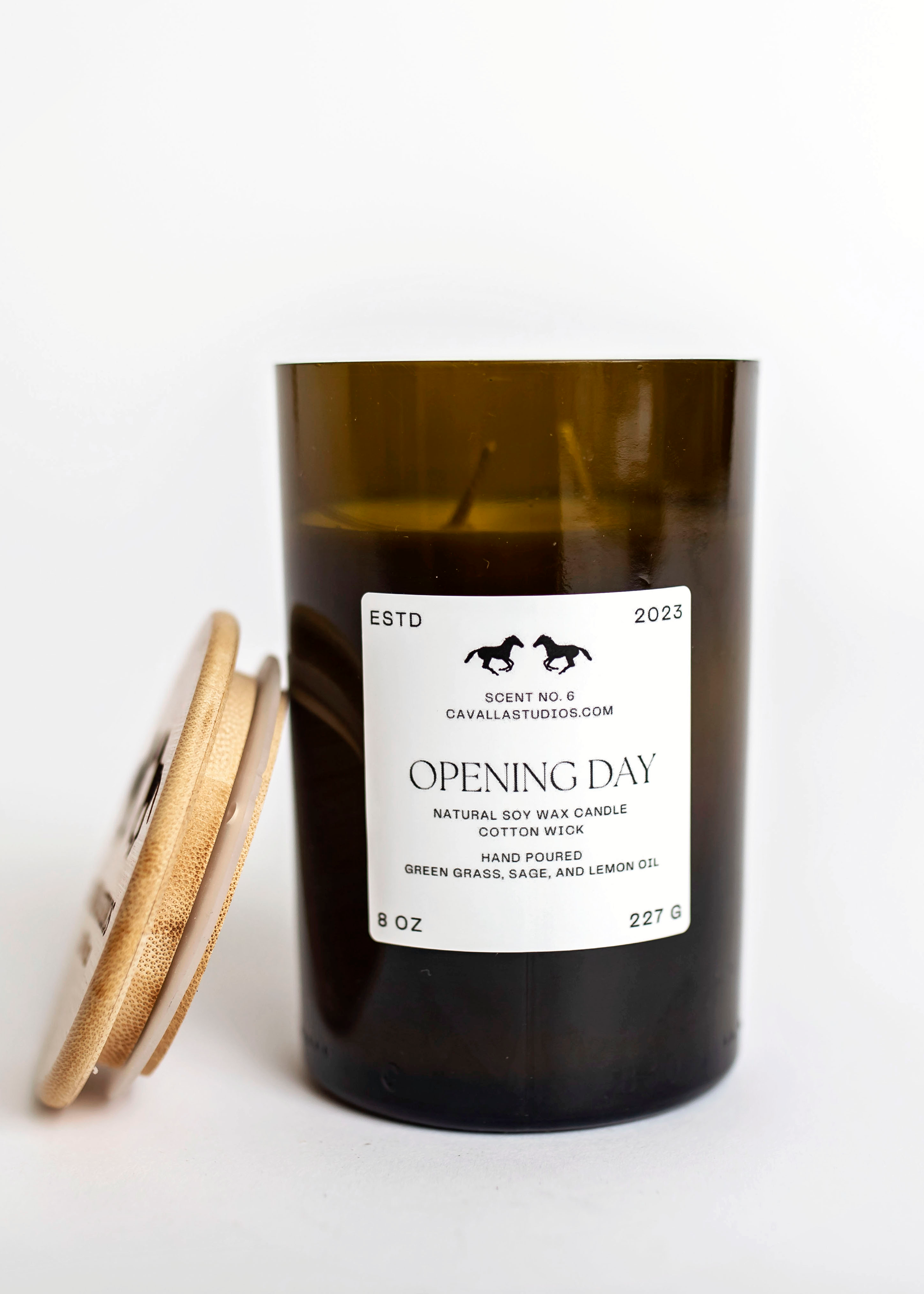 Opening Day REWINED Classic Candles by Cavalla Studios in Andover, MA