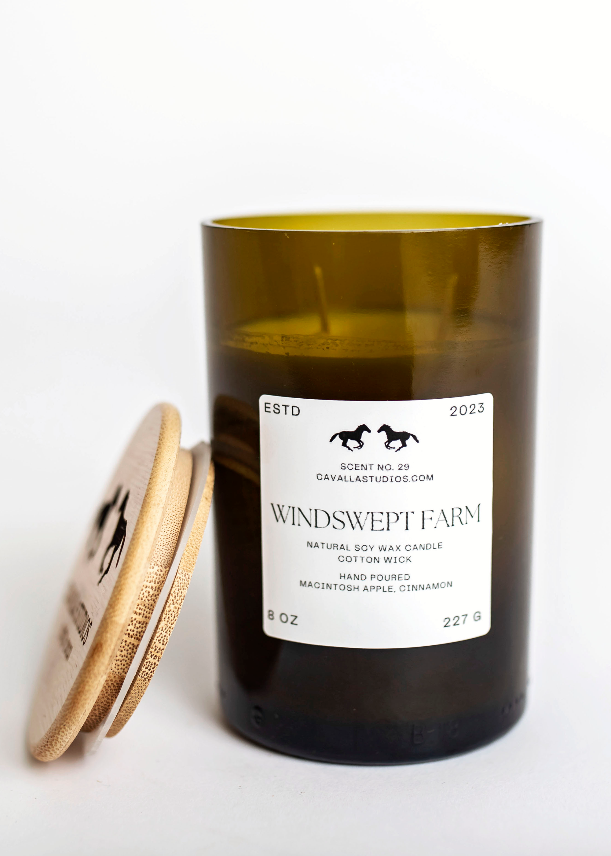 Windswept Farm REWINED Classic Candles by Cavalla Studios in Andover, MA