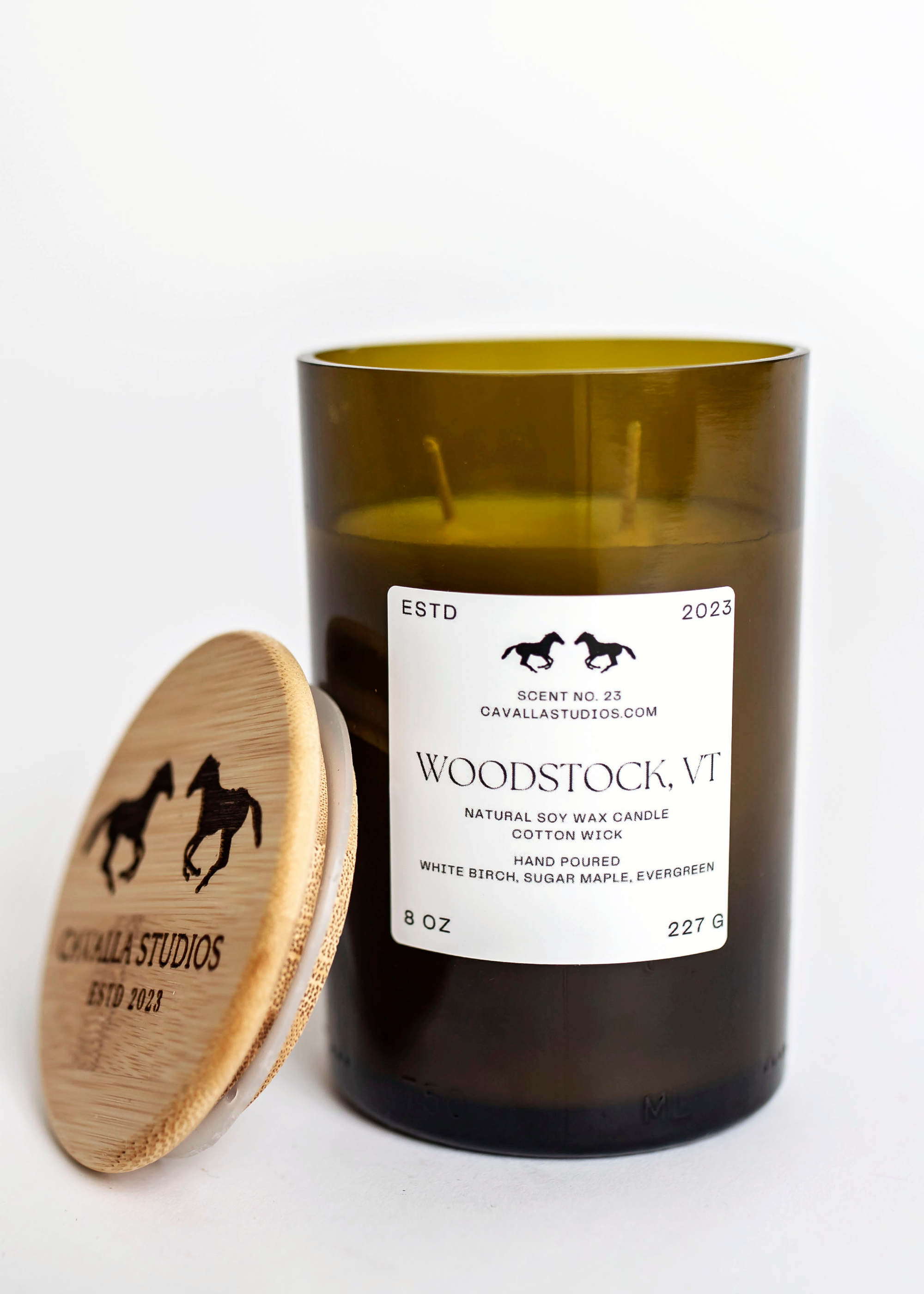 Woodstock, VT REWINED Classic Candles by Cavalla Studios in Andover, MA