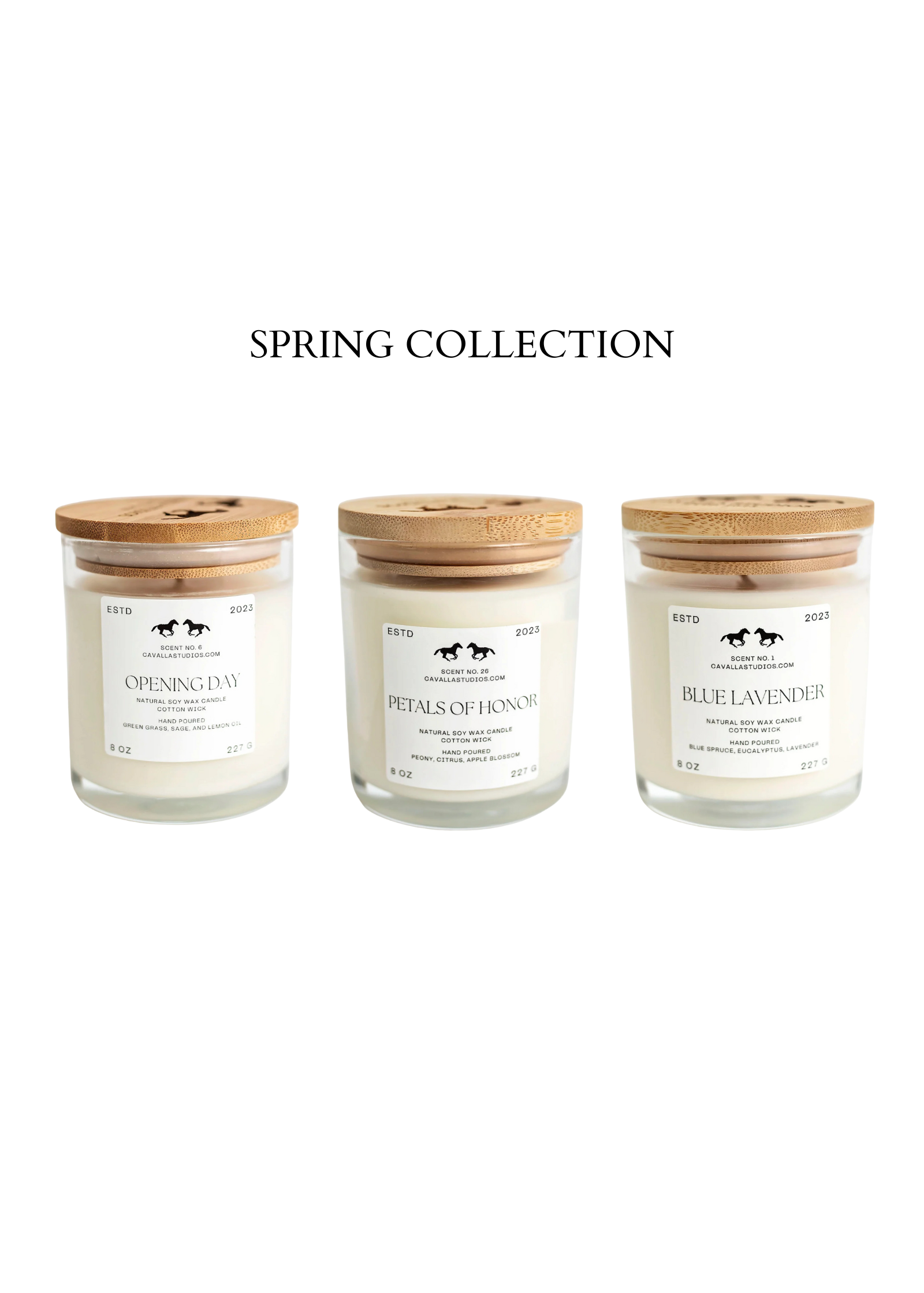 SPRING CANDLE COLLECTION | CAVALLA STUDIOS