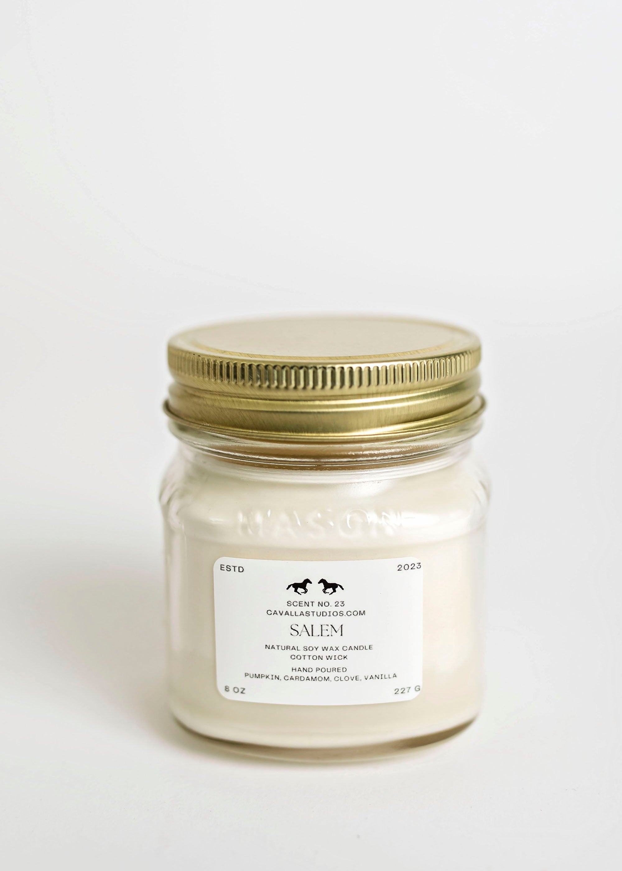 Salem Farmhouse Candle | Handcrafted Candle Collection by Cavalla Studios in Andover, MA