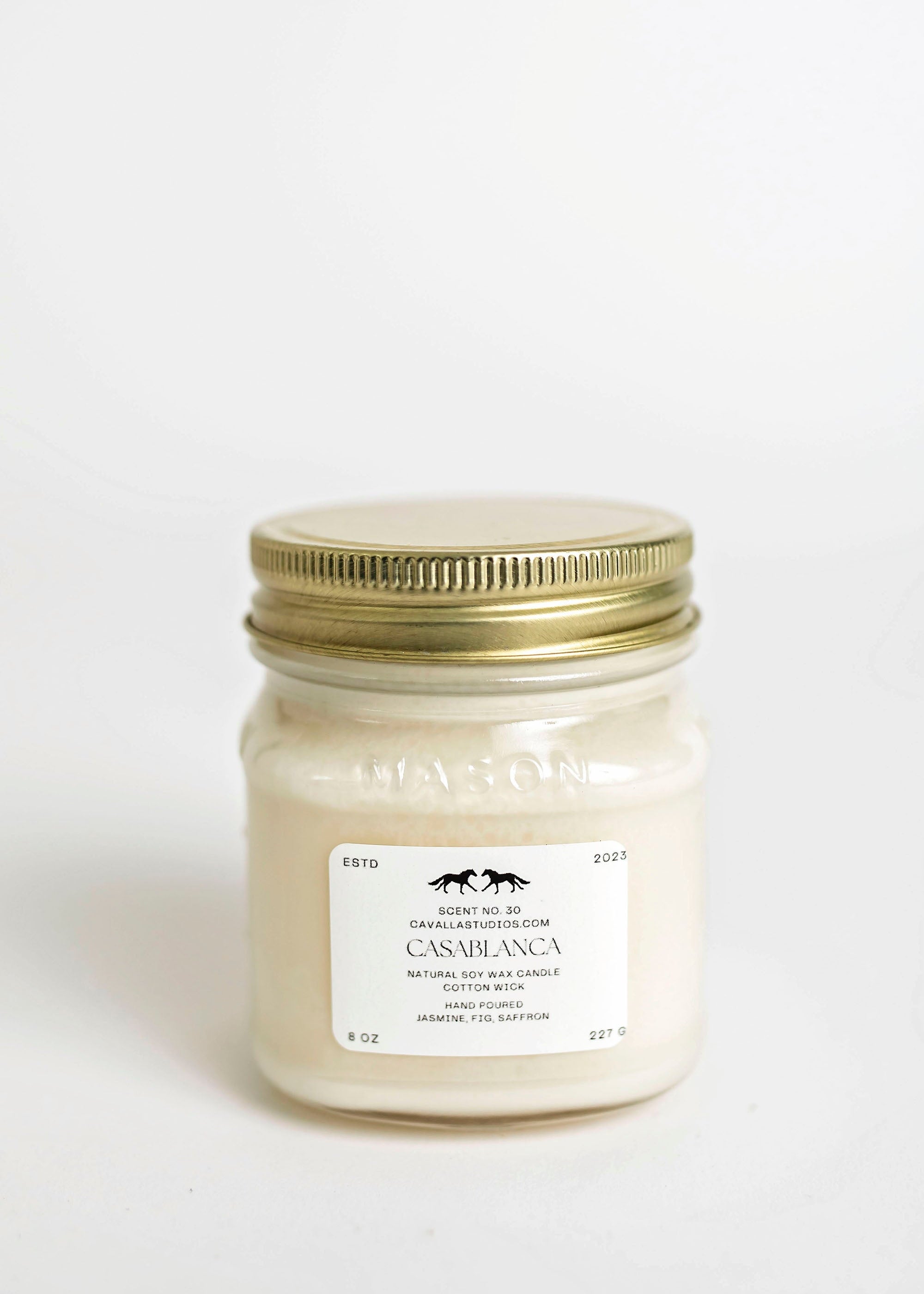 Casablanca Farmhouse Candle | Handcrafted Candle Collection by Cavalla Studios in Andover, MA