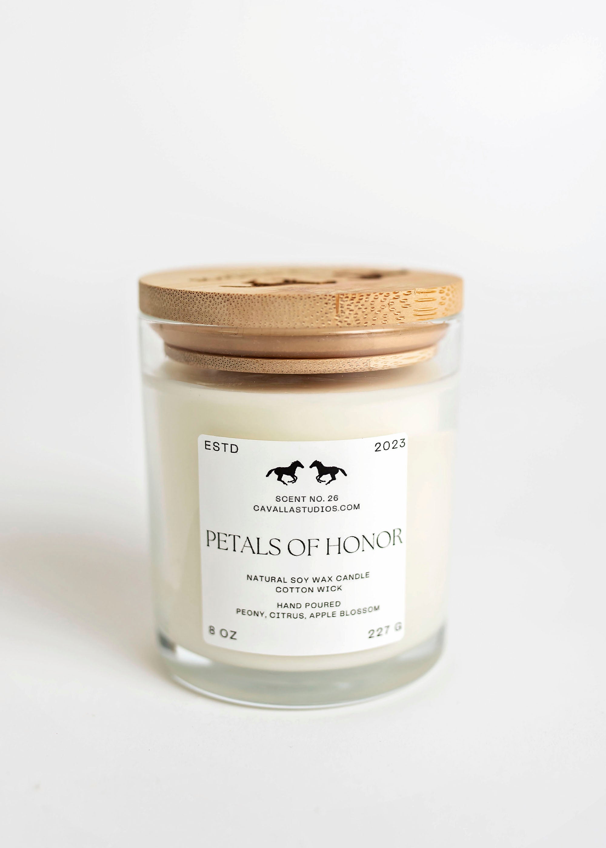 Petals of Honor Classic Candle | Handcrafted Candle Collection by Cavalla Studios in Andover, MA