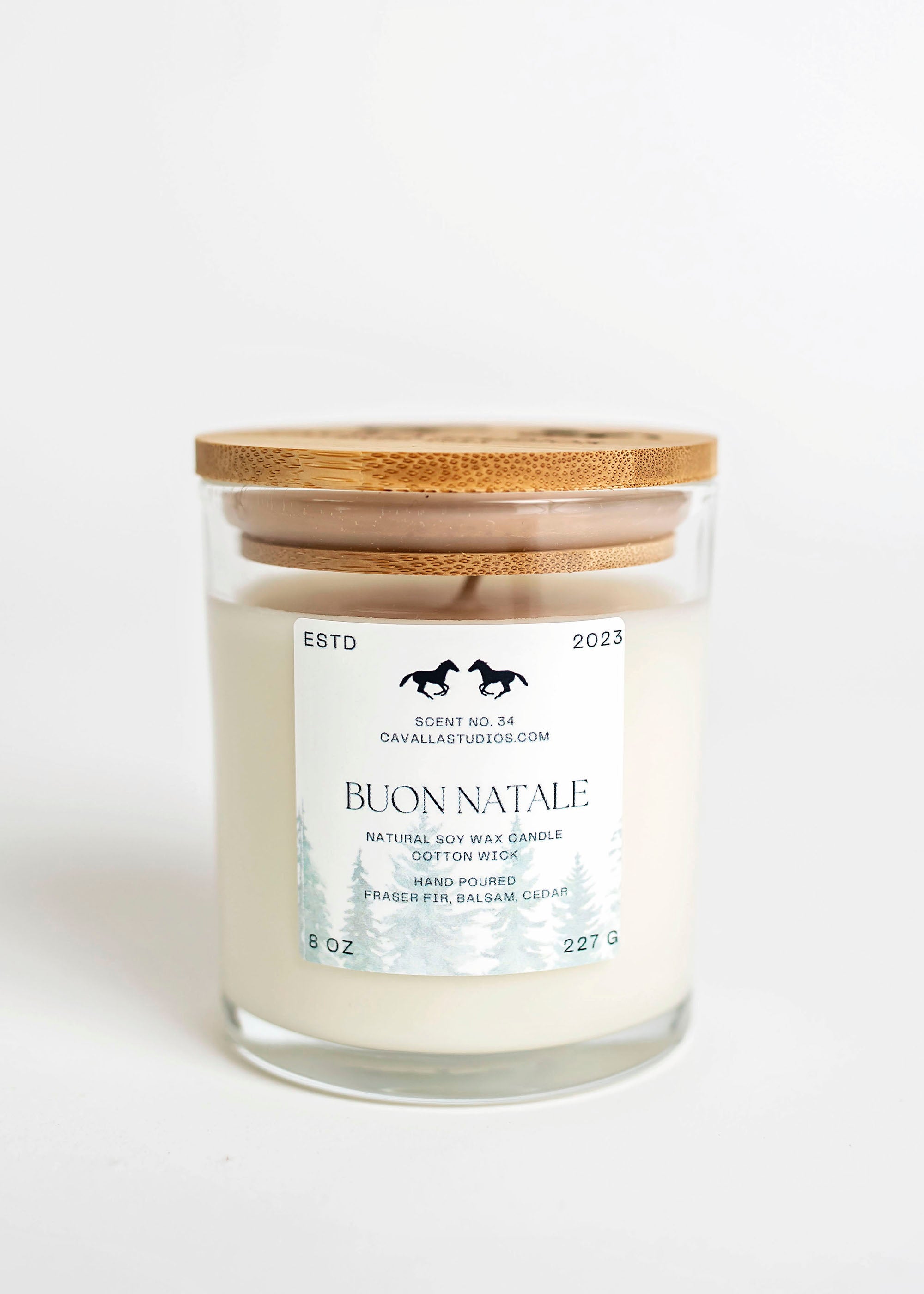 Buon Natale Classic Candle | Handcrafted Candle Collection by Cavalla Studios in Andover, MA
