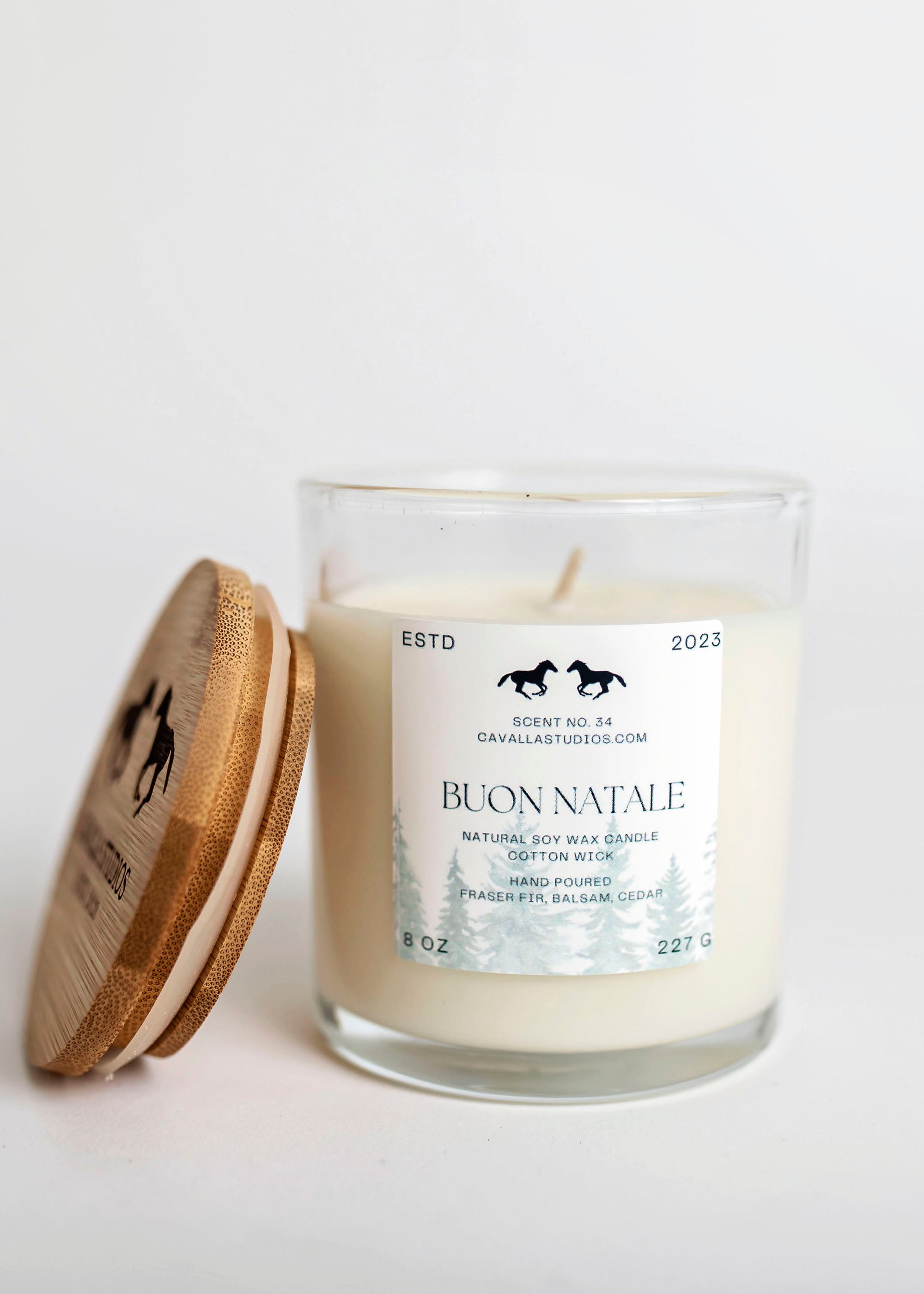 Buon Natale Classic Candle | Handcrafted Candle Collection by Cavalla Studios in Andover, MA