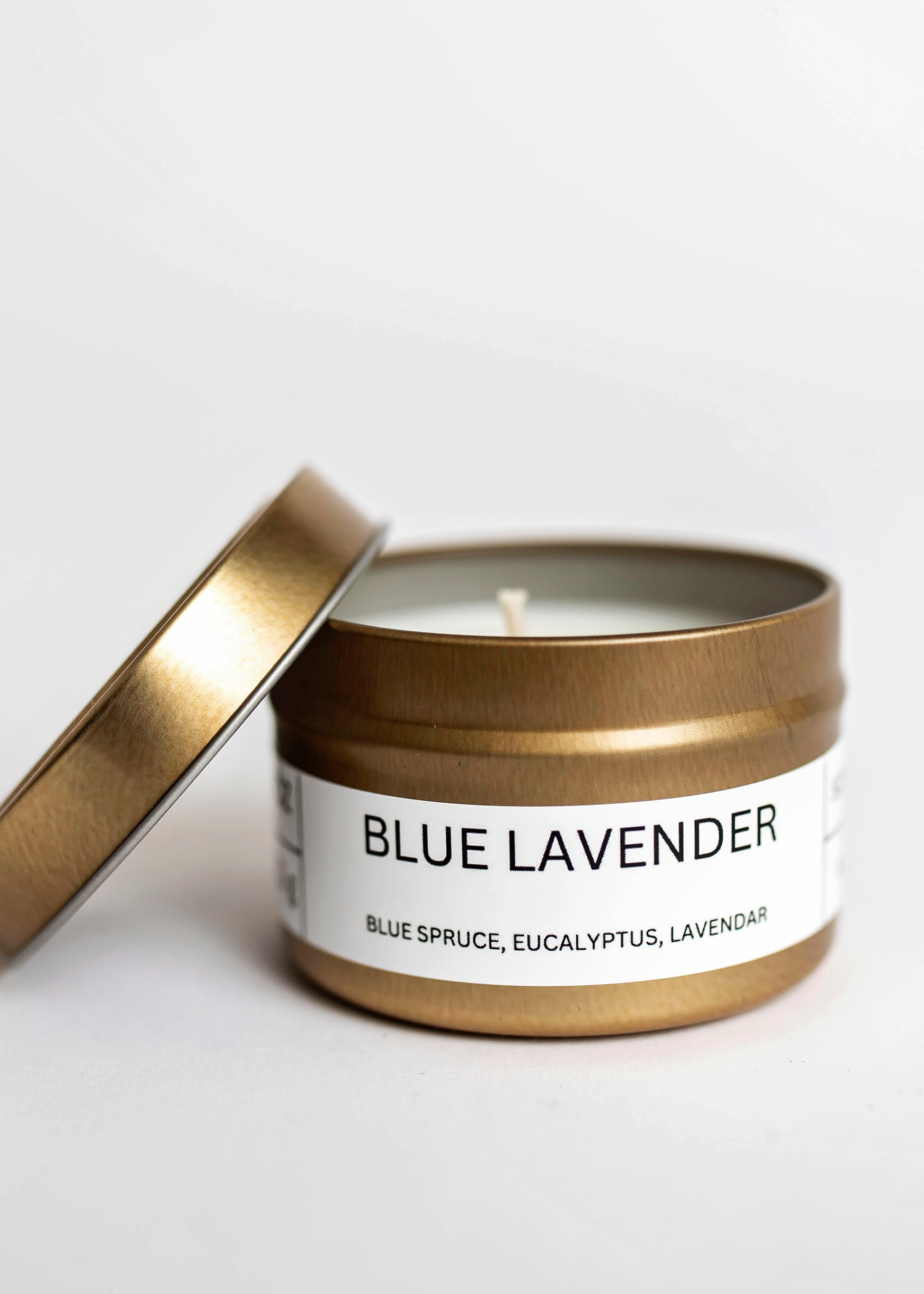 Blue Lavender Travel Candles | Handcrafted Candle Collection by Cavalla Studios in Andover, MA
