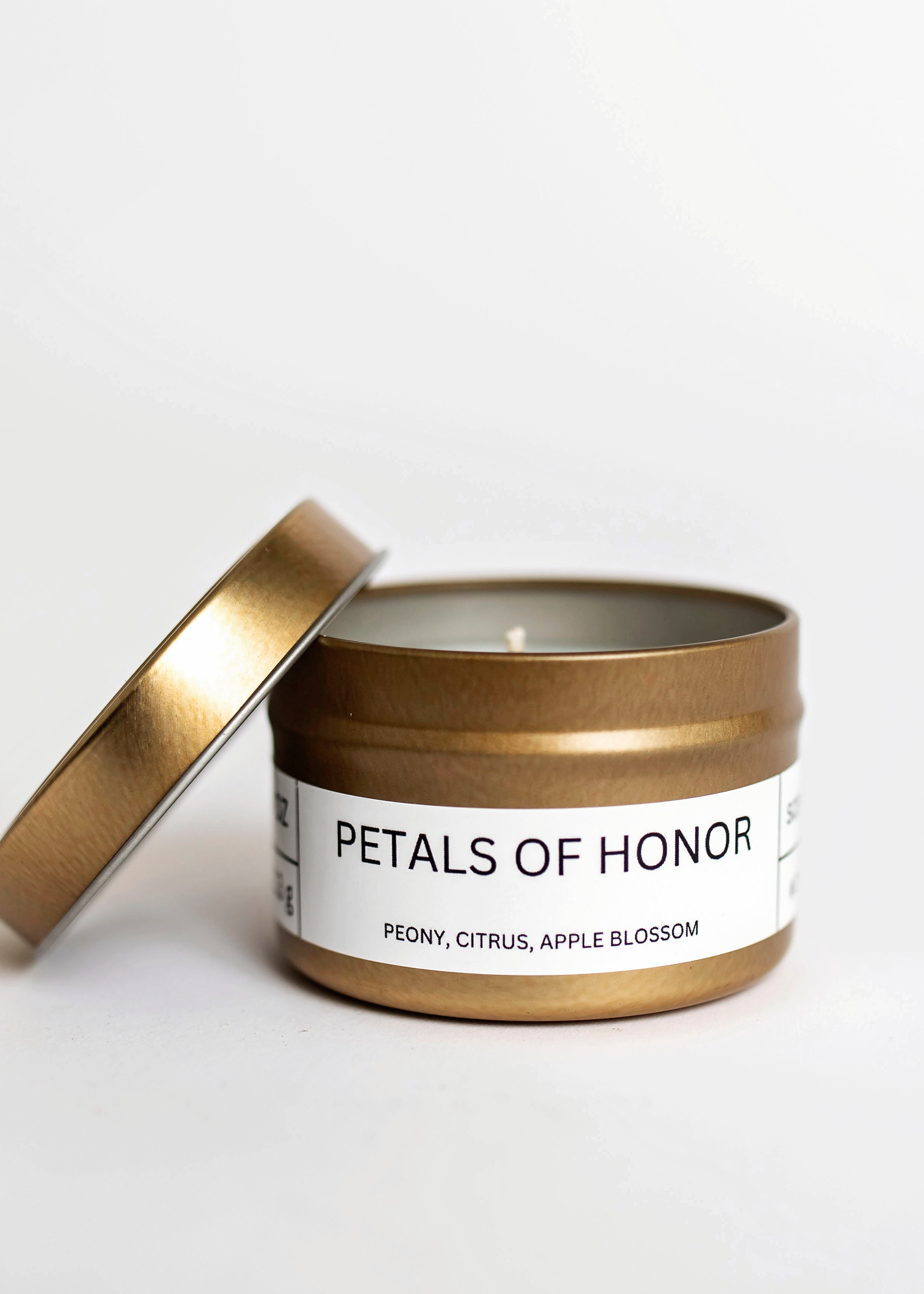 Petals of Honor Travel Candles | Handcrafted Candle Collection by Cavalla Studios in Andover, MA