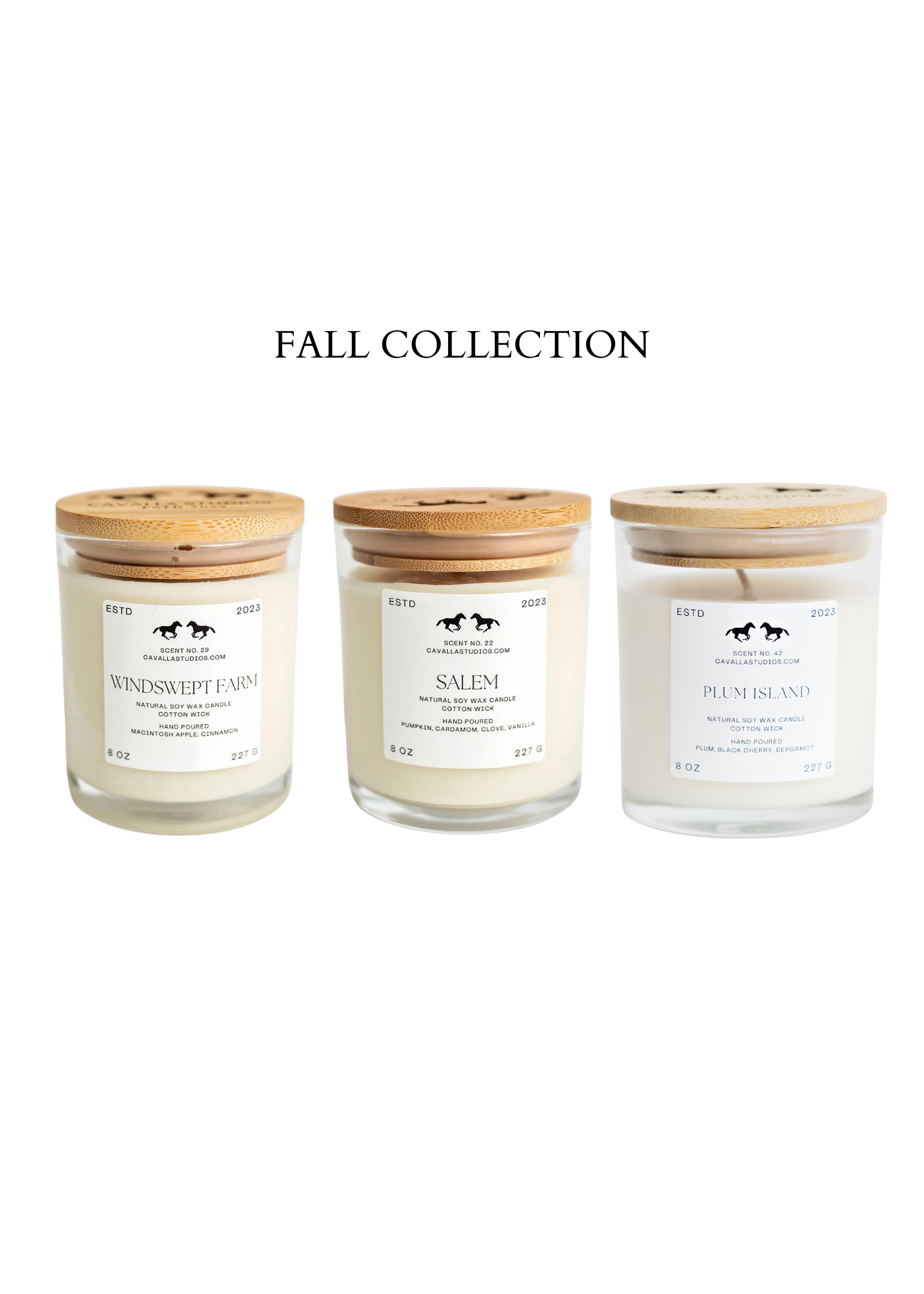 Cavalla Studios | Seasonal Candle Collection