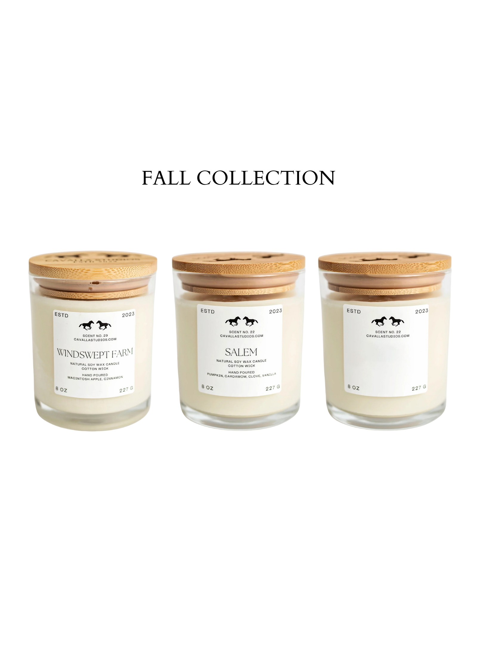 FALL CANDLE COLLECTION | CAVALLA STUDIOS